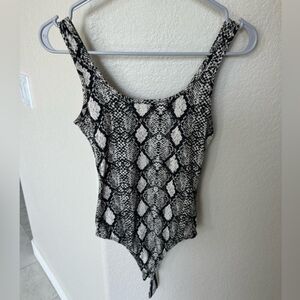 SMALL snake print bodysuit